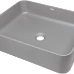 Deante TEMISTO 50x40 cm pultra ültethető gránit mosdó, metálszürke CQT_SU5SDeante Legkelendőbb