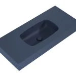 Biztonságos vásárlás AREZZO design MABEL 100 cm öntöttmárvány fali mosdó, matt kék AR-168865Arezzo Design