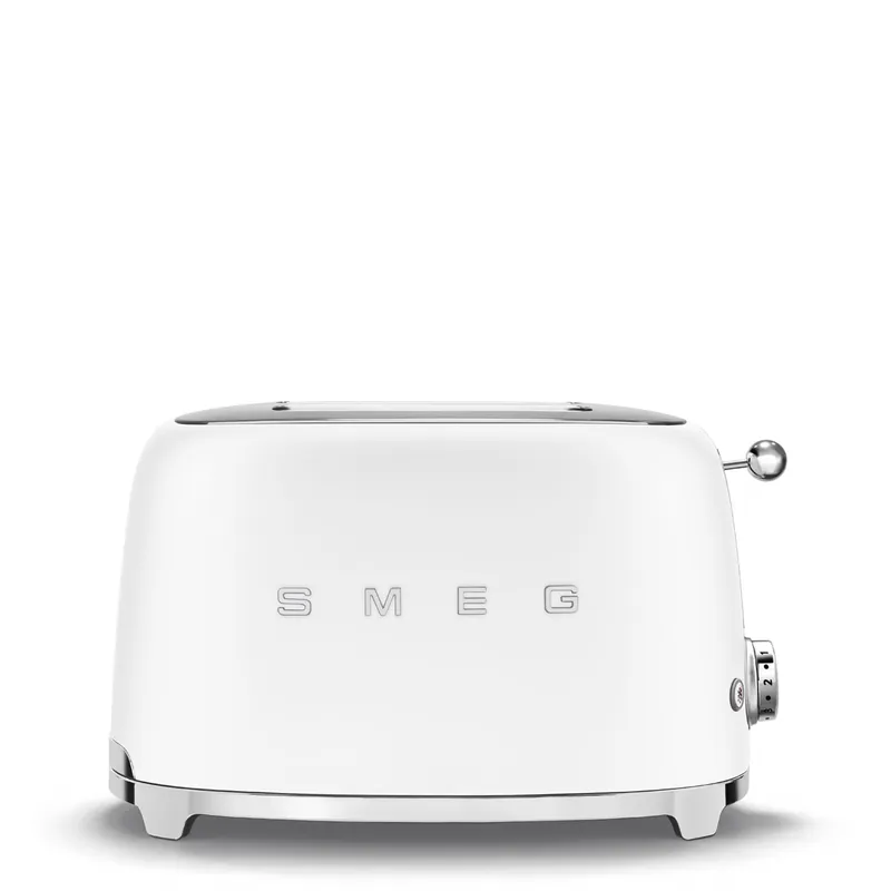 Azonnal elérhető SMEG retro 2 szeletes kenyérpirító, matt fehér TSF01WHMEUSMEG