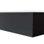 Outlet Besco VITAE 180 cm kád elő-és oldallap, matt fekete OAV-180-PKCBesco
