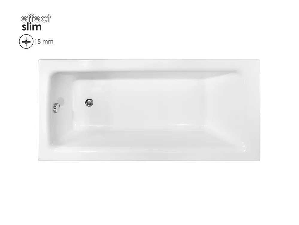 Besco TALIA SLIM 170x75 cm egyenes kád, fehér WAT-170-SLBesco Újdonság