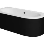 Besco AVITA 150 cm univerzális kád előlap, matt fekete OAV-150-NSCBesco Olcsó