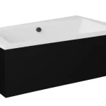 Biztonságos vásárlás Besco INFINITY 150 cm univerzális elő-és oldallap, matt fekete OAI-150-NSCBesco