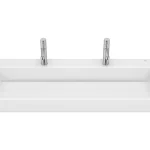 Roca Tura fali mosdó két csaplyukkal 100x43 cm, fehér SuperGlaze felülettel A327699S00Roca Azonnali szállítás
