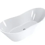 Azonnal elérhető LUNART Tiffany 180x75 cm szabadonálló kád, fényes fehér 5999123007032LunArt
