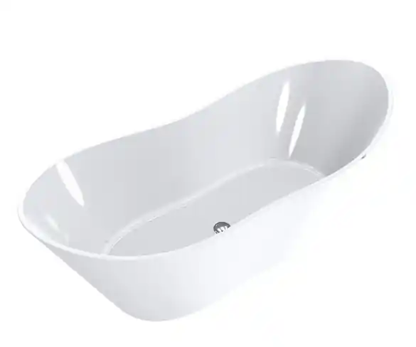 Azonnal elérhető LUNART Tiffany 180x75 cm szabadonálló kád, fényes fehér 5999123007032LunArt