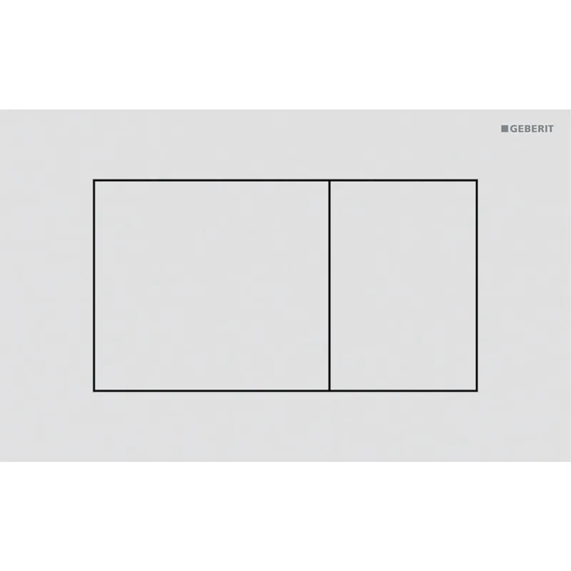 Akció Geberit Sigma40 Square működtetőlap 2 mennyiséges öblítéshez easy-to-clean bevonattal, matt fehér 115.629.JT.1Geberit