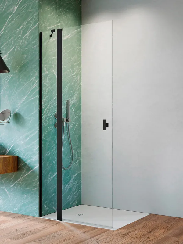 Radaway Nes Black KDD II 90 cm balos Walk-in zuhanyfal, matt fekete 10031090-54-01LRadaway Rendeld meg most