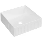 Invena GLAMOUR struktúrált pultra ültethető mosdókagyló, 36x36 cm, fehér CE-63-K01-LInvena Azonnali szállítás