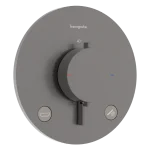 Árcsökkenés Hansgrohe Ecostat Comfort S 2 funkciós falsík alatti termosztát beépített biztonsági funkcióval, szálcsiszolt fekete króm 33718340Hansgrohe