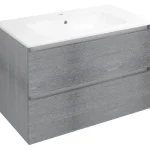 Népszerű Sapho EZARA 80 cm mosdótartó szekrény, ezüst tölgy EZ801-1111Sapho
