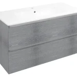Sapho EZARA 100 cm mosdótartó szekrény, ezüst tölgy EZ101-1111Sapho Prémium