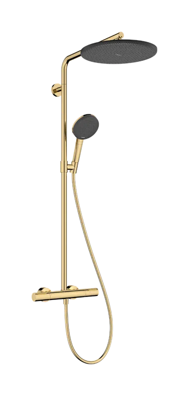Hansgrohe Raindance Alive S Puro Showerpipe Ecostat Element 300 1jet termosztátos zuhanyrendszer, polírozott arany 24593990Hansgrohe Biztonságos fizetés