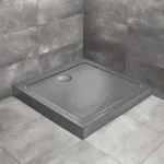 Biztonságos fizetés Radaway Doros Stone C 100x100 cm zuhanytálca előlappal, antracit SDRC1010-05-64SRadaway