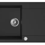 Különleges ajánlat Mofém Zenit 86 1B1D gránit mosogató, metál fekete 760012803N3Mofém