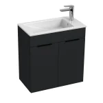 Jika Cube alsószekrény 60x34 cm-es mosdóval, matt grafit H4536311763521Jika Vedd meg online