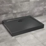 Szuper akció Radaway Doros Stone D 110x90 cm zuhanytálca előlappal, fekete SDRD1190-05-54SRadaway