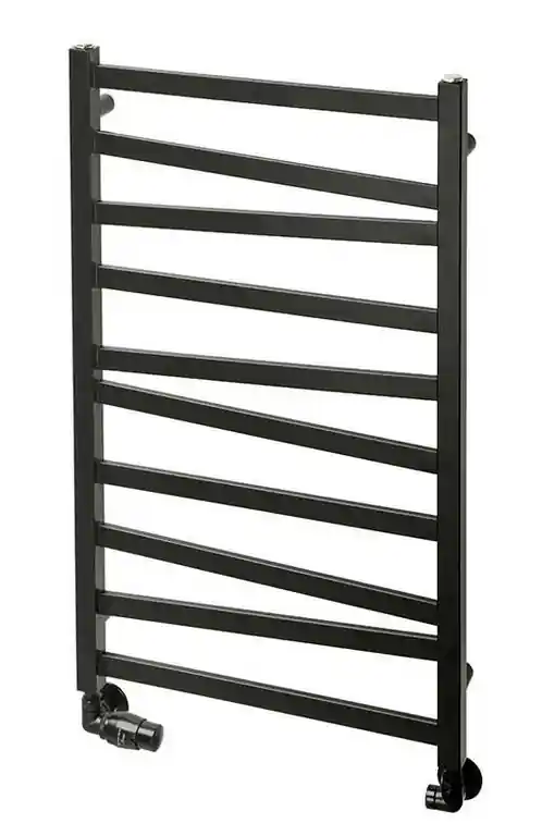 Legjobb ár Radeco River 4 fürdőszobai radiátor 1395X530 mm 536 W, fekete (RAL 9005)Radeco