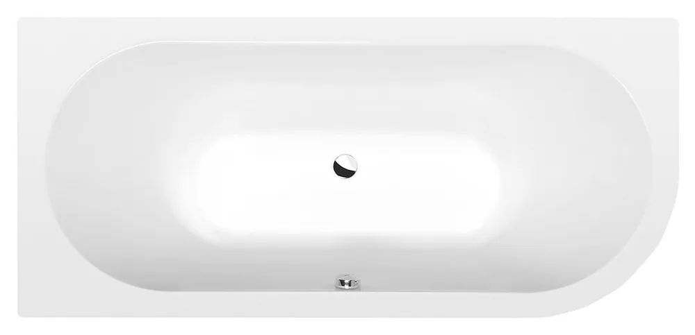 Olcsóbb Sapho POLYSAN VIVA 175x80 cm balos aszimmetrikus kád, matt fehér 70119.11Polysan