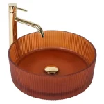 Rea Suri Brown pultra ültethető üveg mosdó 36 cm REA-U3613Rea Árcsökkenés