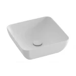 Árcsökkenés Ravak Uni S Slim 38x38 cm pultra ültethető mosdó, matt fehér XJX0E138000Ravak