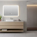 Gyors kiszállítás Inspiro Design Biscano Smart 80x60 cm fürdőszobai tükör LED keretvilágítással TBI-80x60Inspiro Design