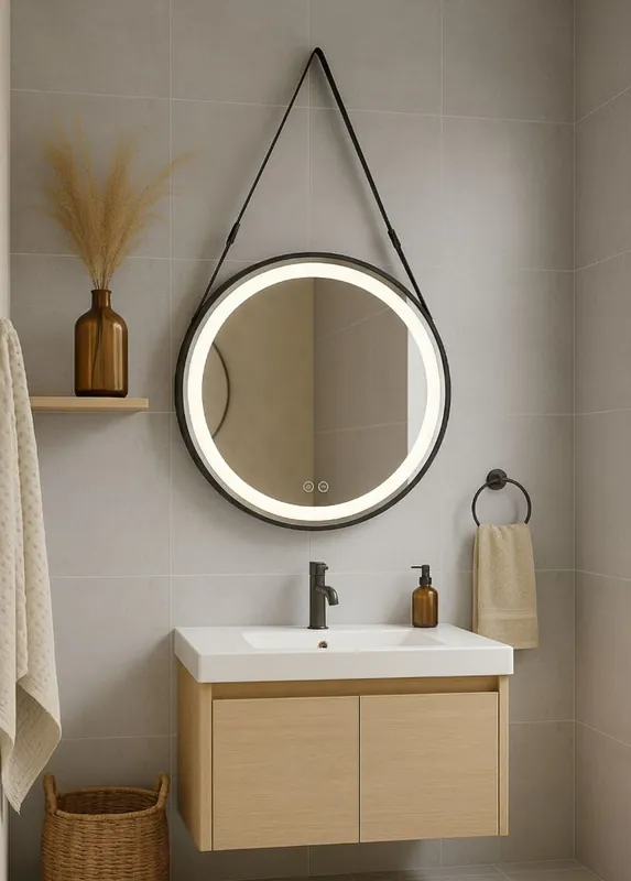 Prémium Inspiro Design Ora Smart 70 cm fürdőszobai tükör LED világítással TRO-70x70Inspiro Design