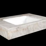 Alacsony ár DesignFlow - Mediterrán Kerámia - Egyedi, kézzel készített mosdópult - 800x550x120 - Négyszögletes mosdó - Crystal