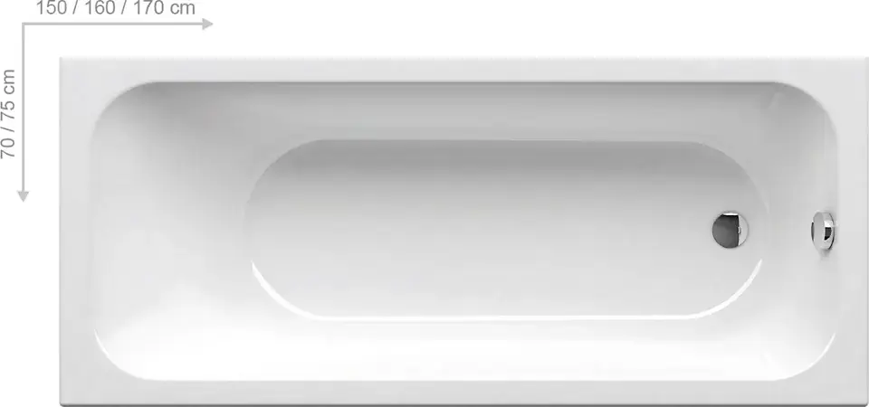 Azonnal elérhető Ravak - Chrome - Fürdőkád - C741000000