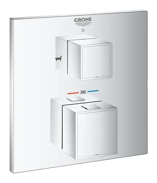 Árcsökkenés Grohe - Grohtherm Cube - Kádtöltő csaptelep - 24155000