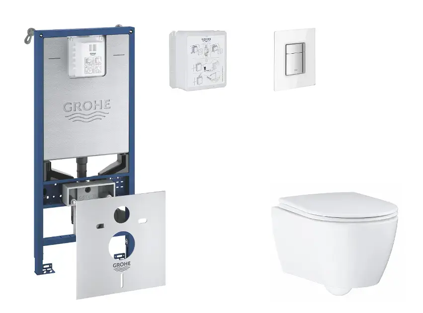 Gyors kiszállítás Grohe - Rapid SLX - Fali WC szett - SANI11BB3115