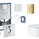 Különleges ajánlat Grohe - Rapid SLX - Fali WC szett - SANI11BB4151