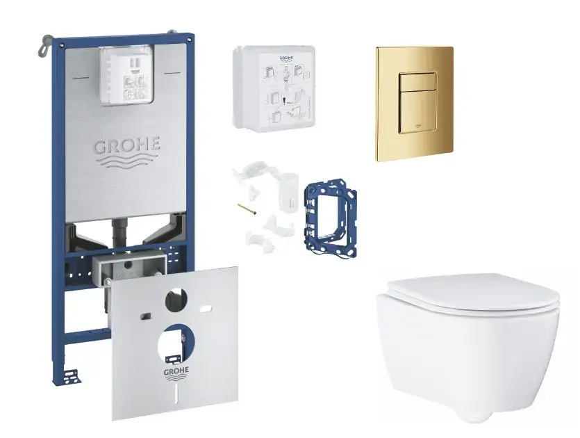 Különleges ajánlat Grohe - Rapid SLX - Fali WC szett - SANI11BB4151