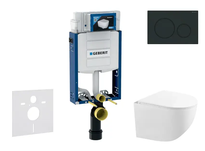 Geberit - Kombifix - Fali WC szett - SANI15CA5122 Csak ma